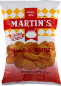 Martin's Bar-B-Q Waffle Potato Chips 8.5 Ounces (3 Bags)