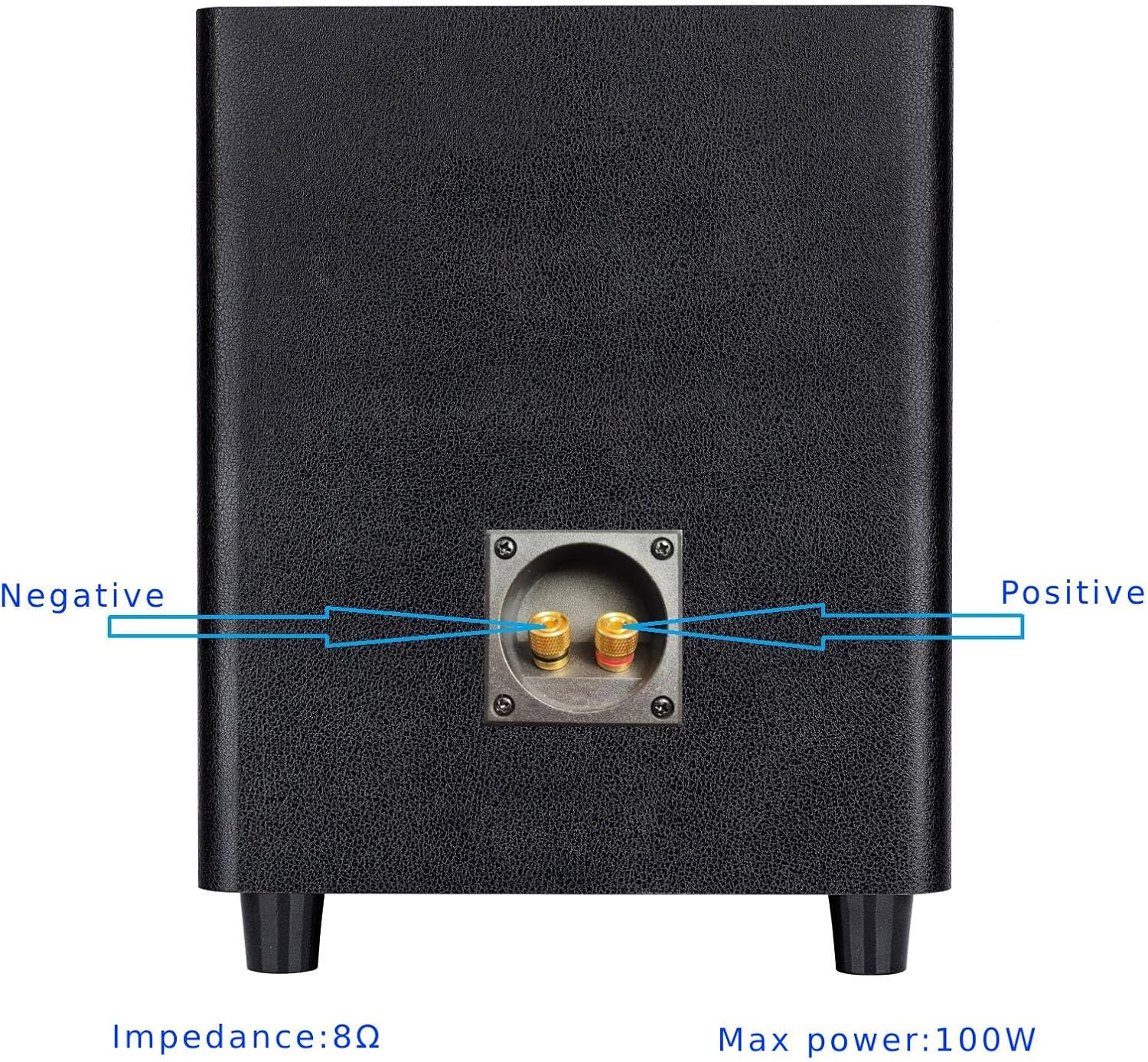8 Inch Passive Subwoofer for Home Theater, 100W, Black S470