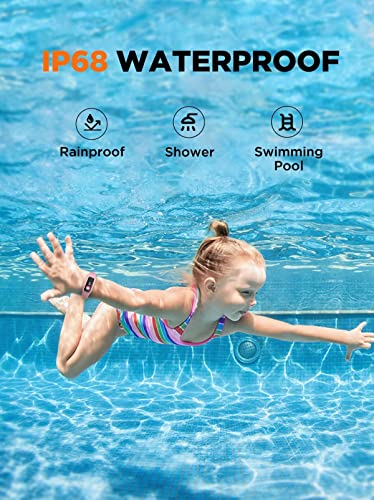 Kids Fitness Tracker Watch, IP68 Waterproof, Blue L577797