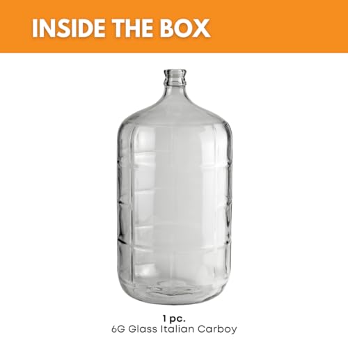 3 Gallon Glass Italian Carboy with 30 mm Cork Neck B287