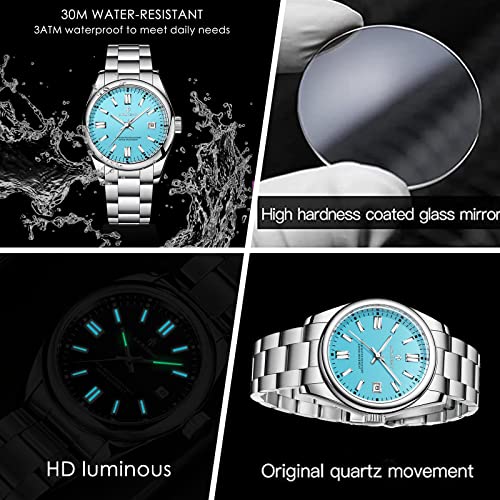 Men's Waterproof Stainless Steel Chronograph Watch U676