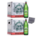 Mountain Valley Water, Spring Water, 24 Bulk Pack Case Glass Bottle 33.8 Fl Oz | 1 Liter