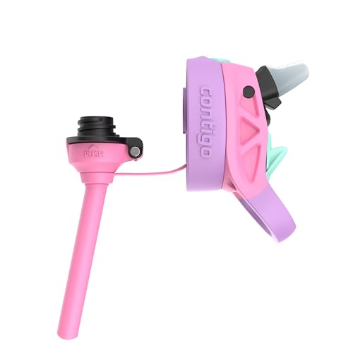 Water Bottle with Straw, 13 oz N598