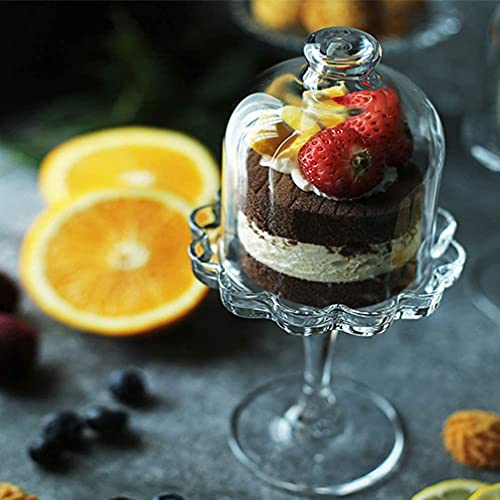 Mini Cake Stand with Dome Cover for Dessert Display C88059