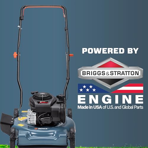 Gas Lawn Mower, 21-Inch, 140 cc, 2-in-1 Push Lawnmower K81082
