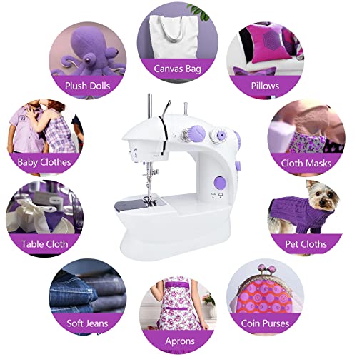 Mini Sewing Machine, Portable Electric, 2-Speed with Foot Pedal L865