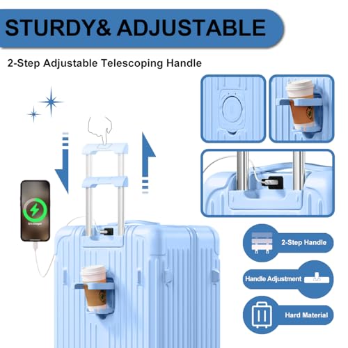 Luggage Sets 2 Piece Hardside Spinner Suitcase with TSA Lock, 20+28 Inch Z91926