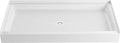 PROFLO PFSB6034WH PROFLO PFSB6034 Morenci 60" x 34" Rectangular Shower Base with Single Threshold and Center Drain