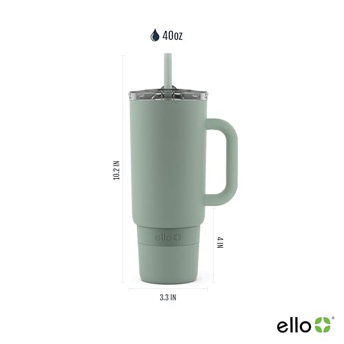 40oz Vacuum Insulated Stainless Steel Tumbler with Straw Lid V188