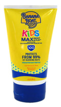 Banana Boat Kids Max Protect & Play Broad Spectrum Sunscreen SPF 100 4 oz (Pack of 6)
