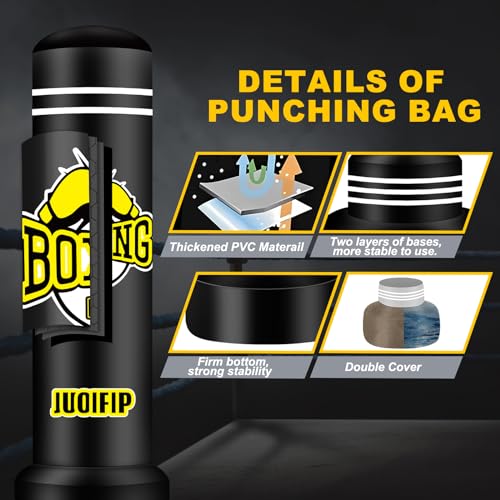 Freestanding Punching Bag with Stand, 70" Inflatable Boxing Bag for Training R7296