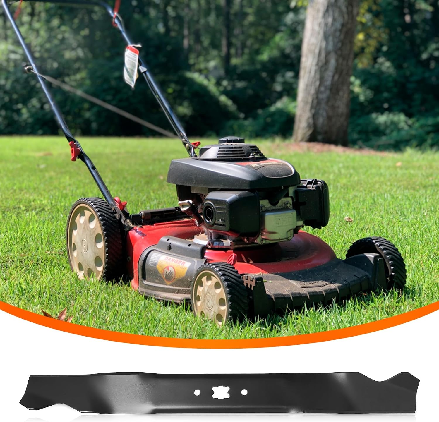 Mower Blade for 21" Deck, Mulching Blade, 1 Pack R46557