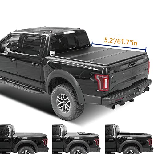 Lyon Cover 6.2ft / 74" Hard Tri-Fold Truck Bed Tonneau Cover for 2015-2024 Chevy Colorado/GMC Canyon