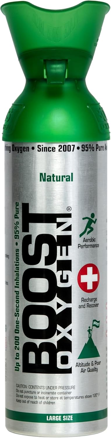 Supplemental Oxygen to Go, All-Natural Respiratory Support, 10 Liter Canister, 5-Pack T360