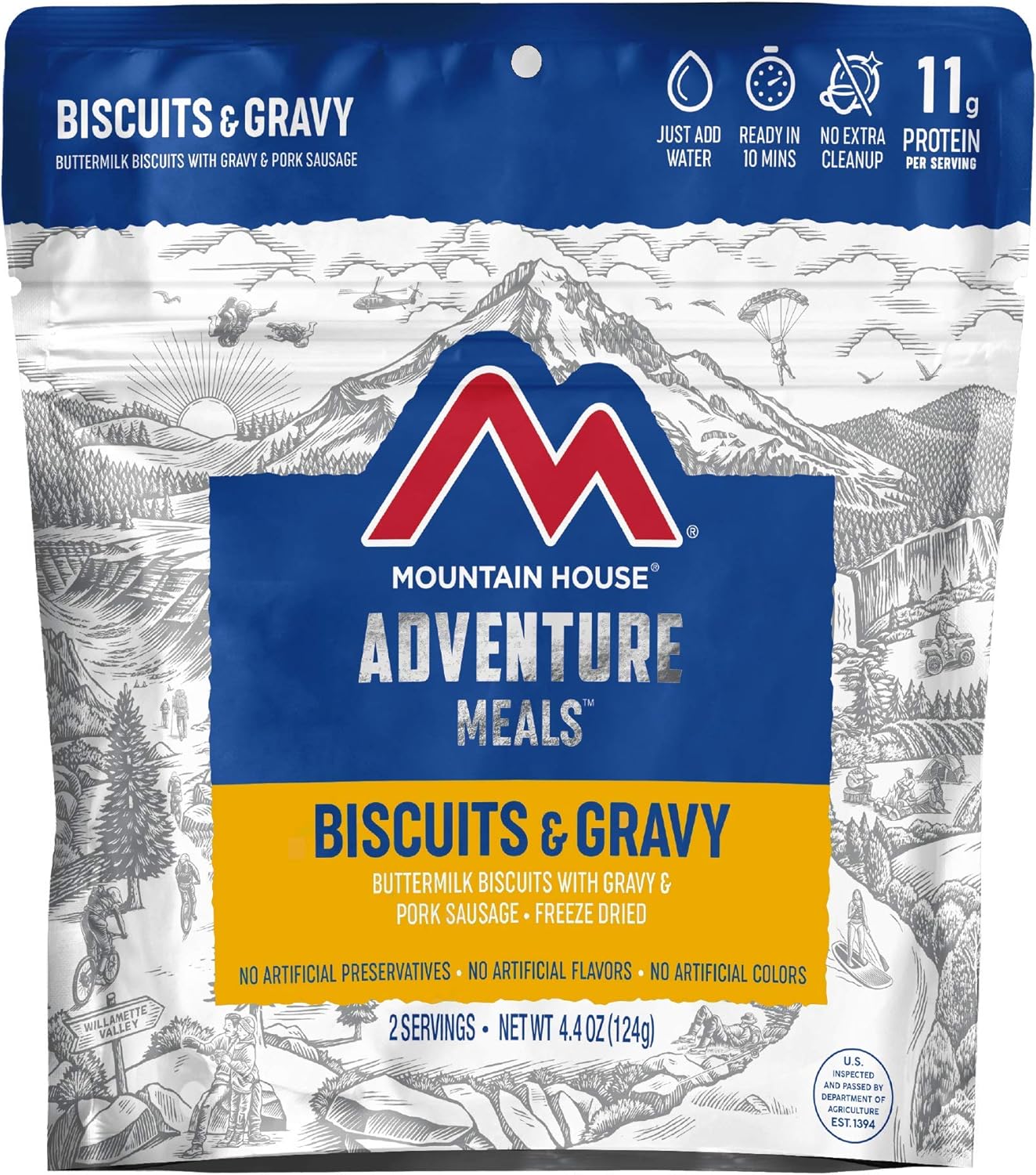 Scrambled Eggs with Bacon Freeze Dried Camping Food M1482