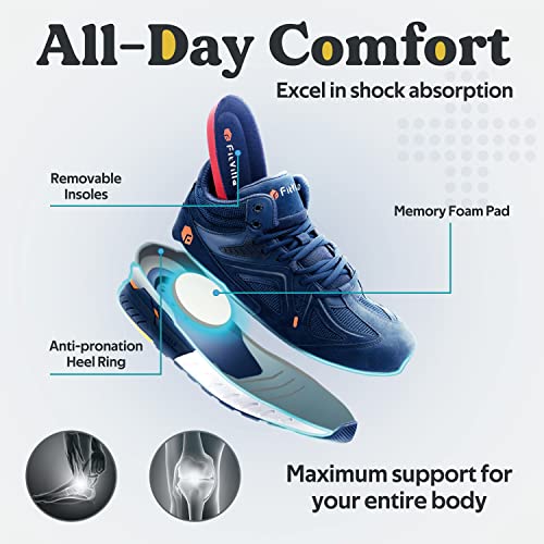 Extra Wide High-top Basketball Shoes for Men with Ankle Support Q64695