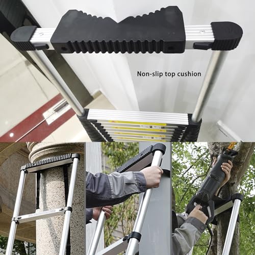 Telescoping Ladder 12.5 FT with Stabilizer Bar I675