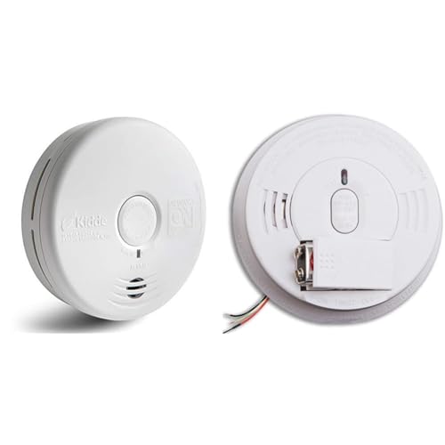 Kidde Smoke & Carbon Monoxide Detector Combo with 10-Year Battery | Kidde Hardwired Smoke Alarm with Battery Backup