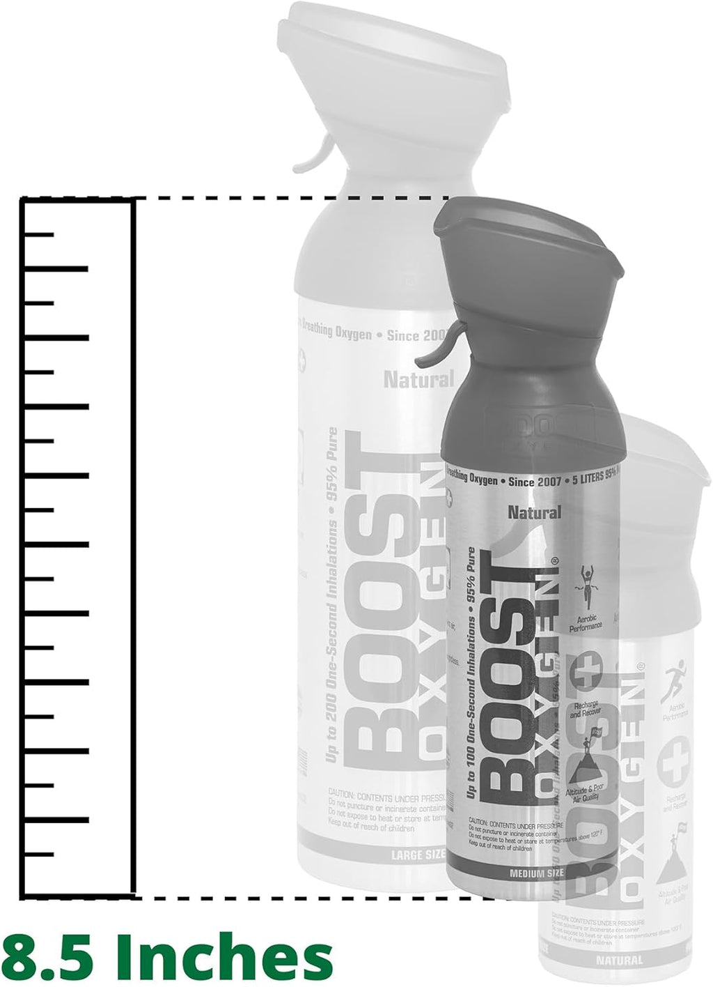 Supplemental Canned Oxygen Bottle with Mouthpiece E323489