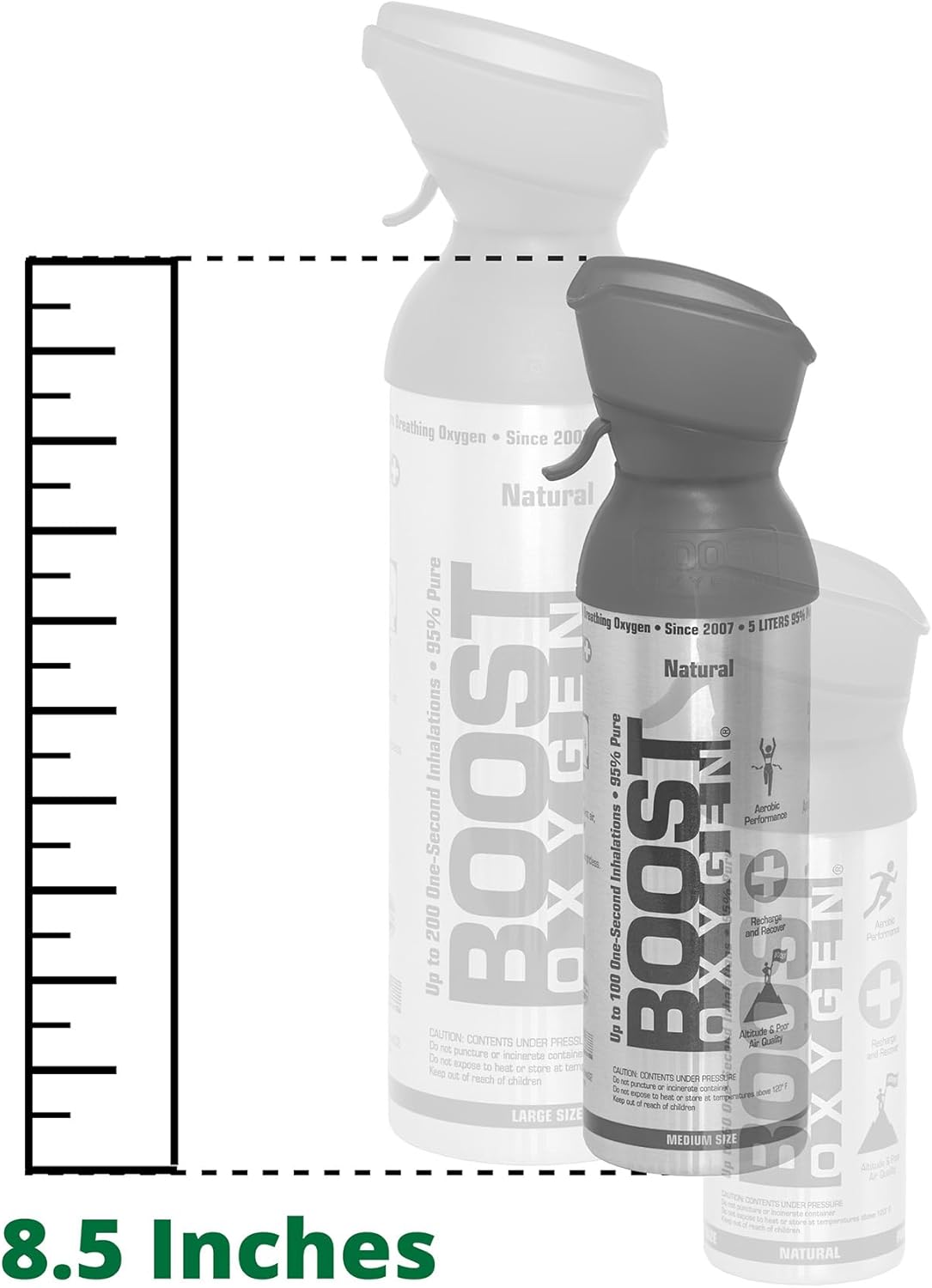 Supplemental Canned Oxygen Bottle with Mouthpiece E323489