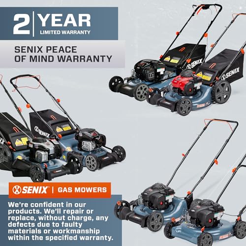 Gas Lawn Mower, 21-Inch, 140 cc, 2-in-1 Push Lawnmower K81082