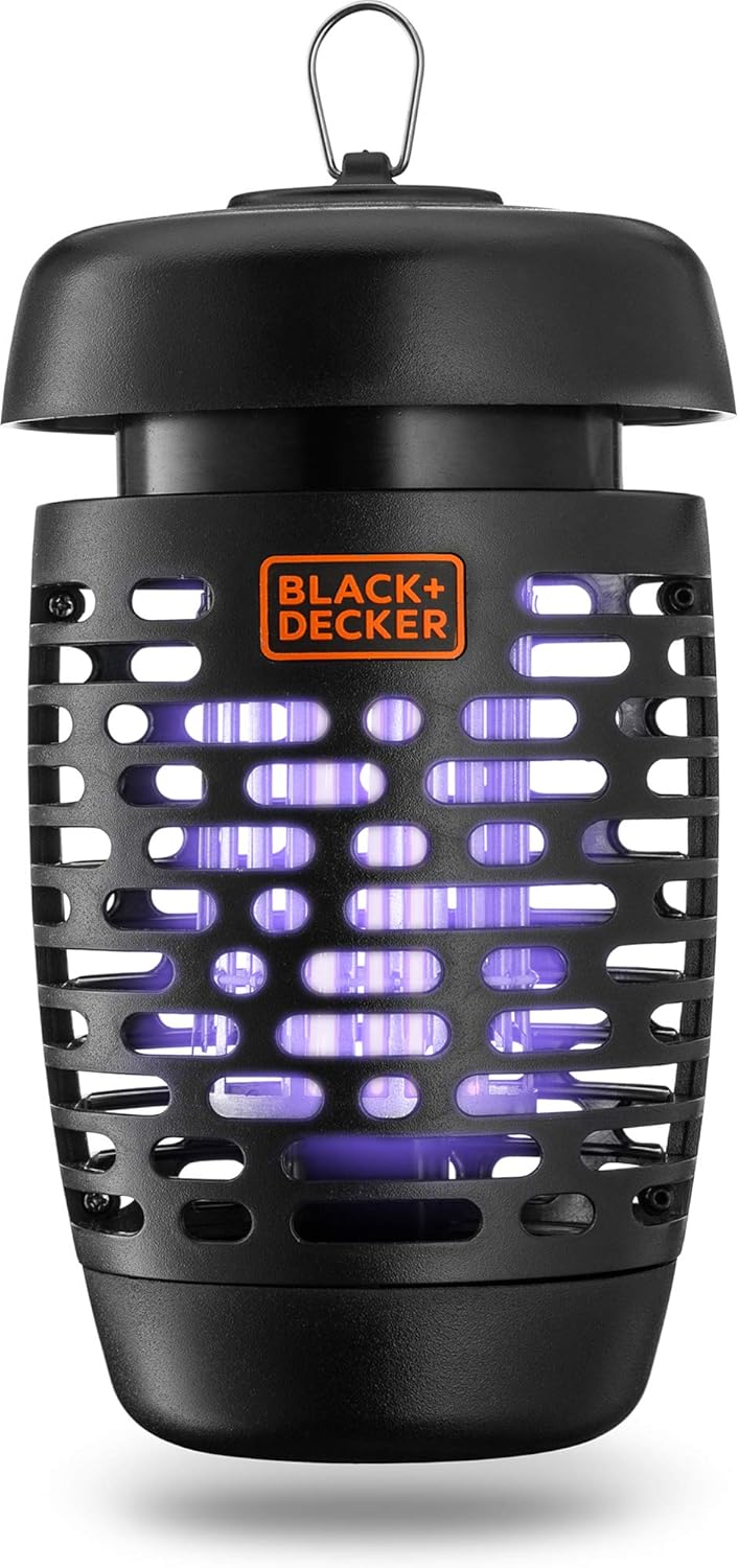 BLACK+DECKER Bug and Fly Zapper, Mosquito Attractant Killer and Fly Trap Pest Control for All Insects, Including Flies, Gnats Indoor & Outdoor