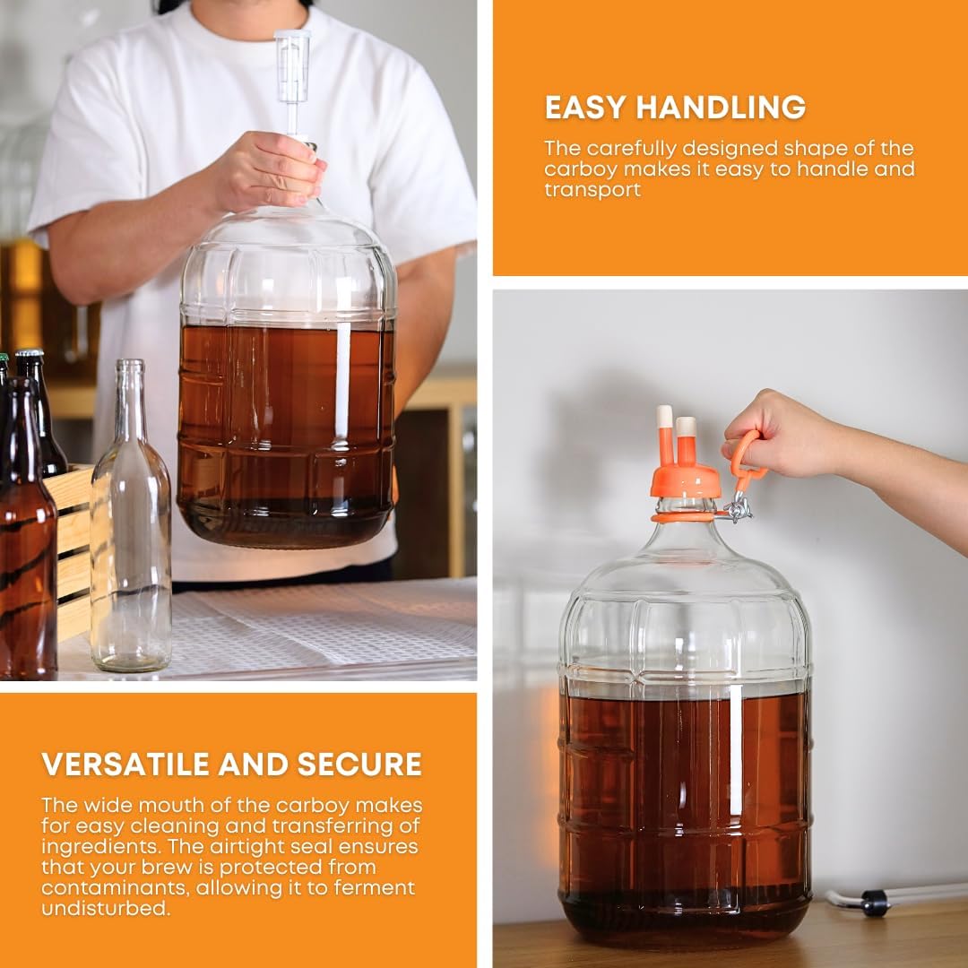 3 Gallon Glass Carboy T375