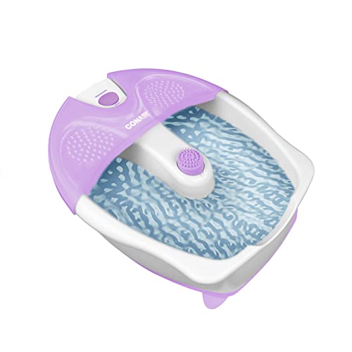 Conair Soothing Pedicure Foot Spa Bath with Bubbles, Deep Basin Relaxing Foot Bath with Jets, Seafoam/White