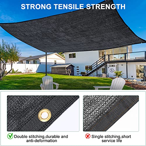 Garden 40% Shade Cloth, Resistant Sun Shade Net 6.5x10FT Mesh Tarp with Reinforced Grommets I119631