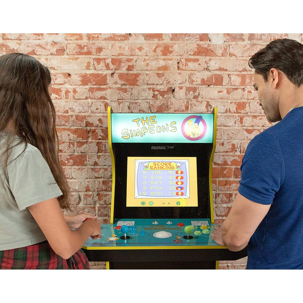 The Simpsons Arcade Machine, 4-Foot, 4 Player Home Arcade Game with WiFi T837