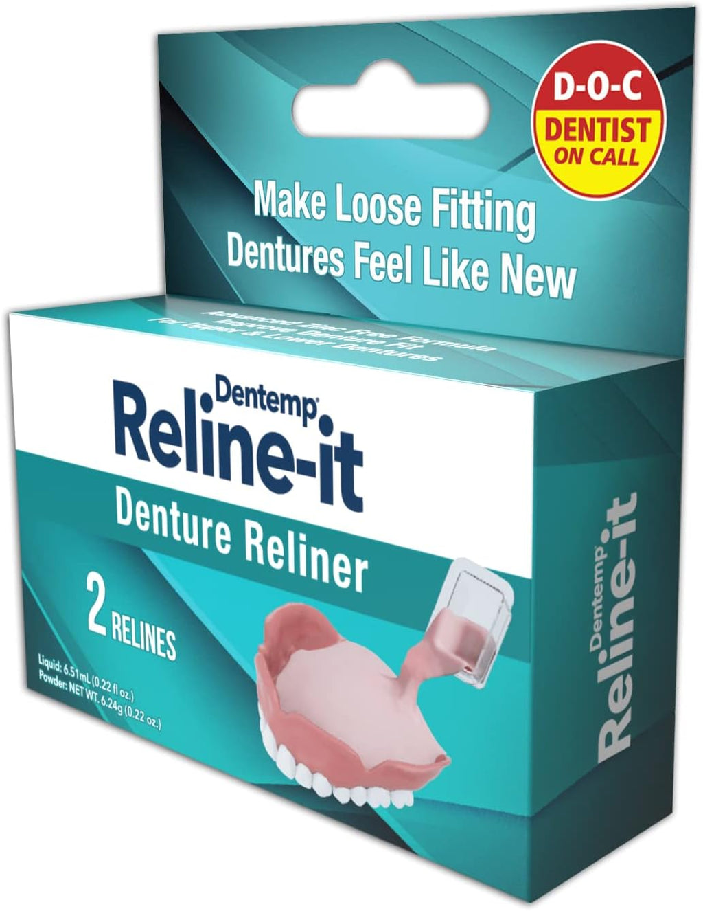 Denture Reliner, 2 Count E1303