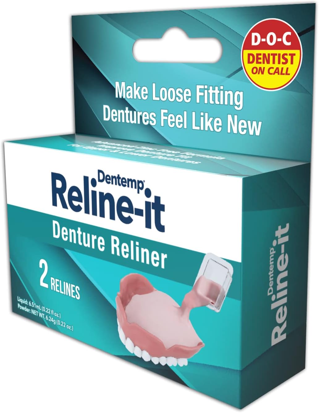 Denture Reliner, 2 Count E1303