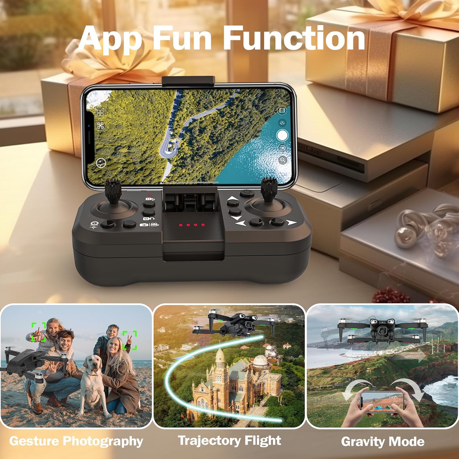 4K Camera Drone with Brushless Motor for Adults and Beginners C69038