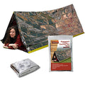 Emergency Thermal Tent- Reflective Mylar Survival Shelter- XL Size Waterproof Tube Tent Retains Heat and Fits 2 Adults in All Weather
