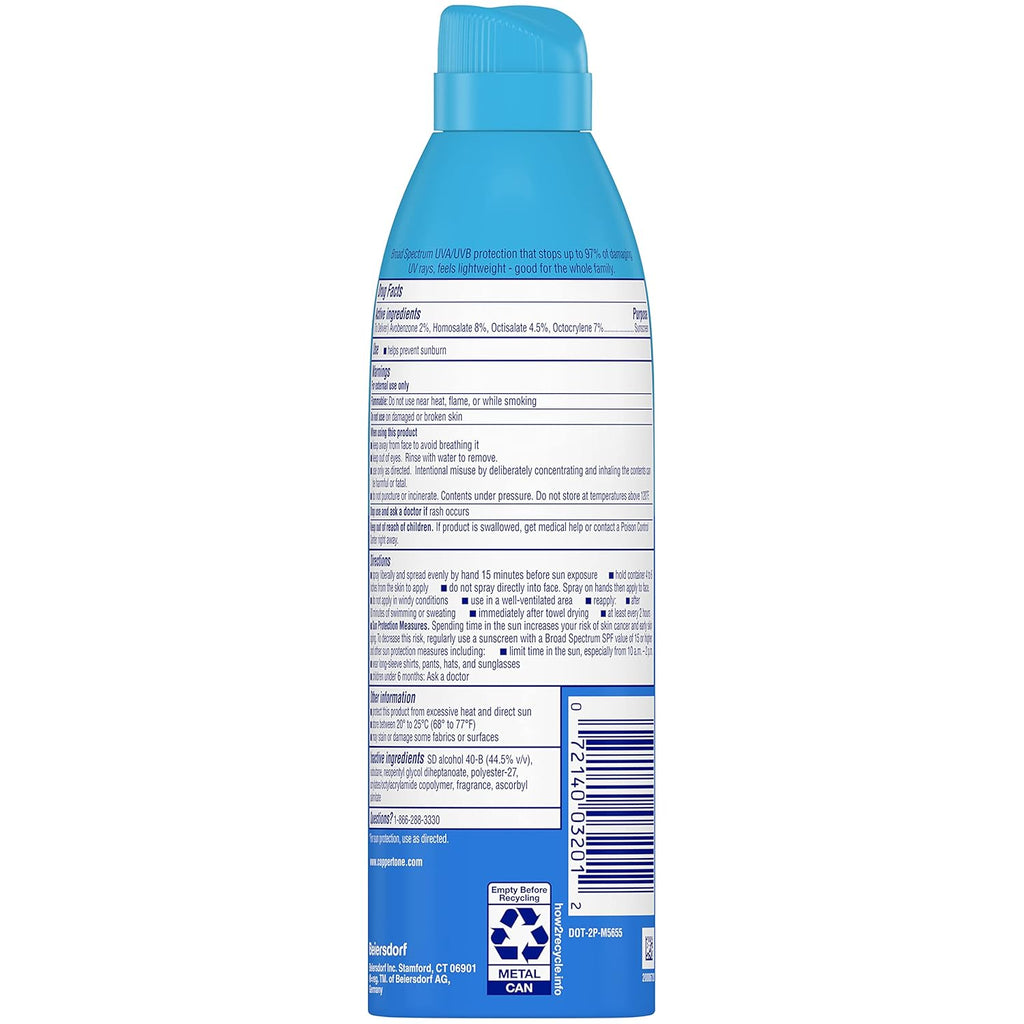 SPF 50 Sunscreen Spray, 5.5 Oz Y516232