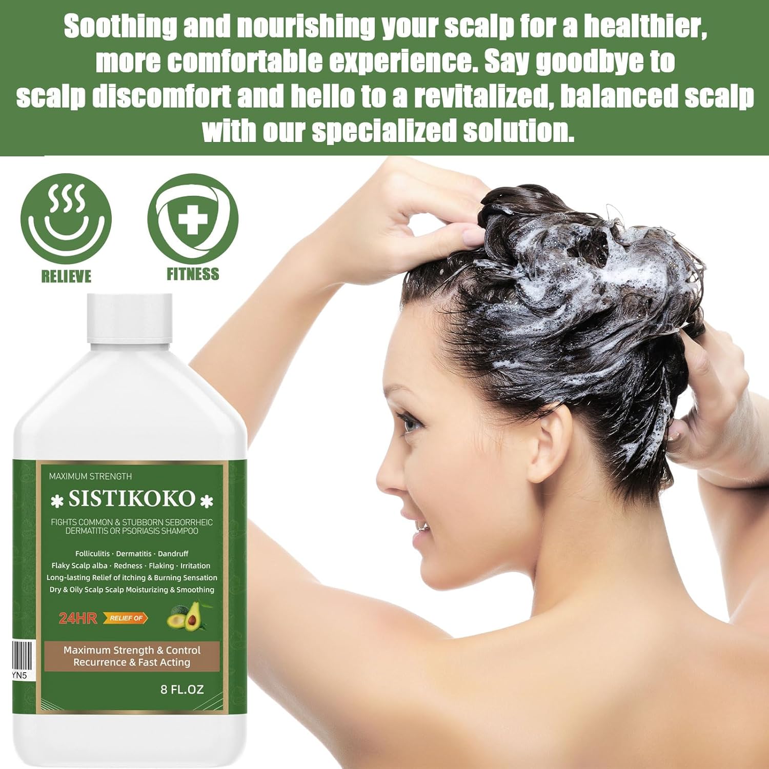 Folliculitis and Dandruff Shampoo for Itchy Scalp I698016