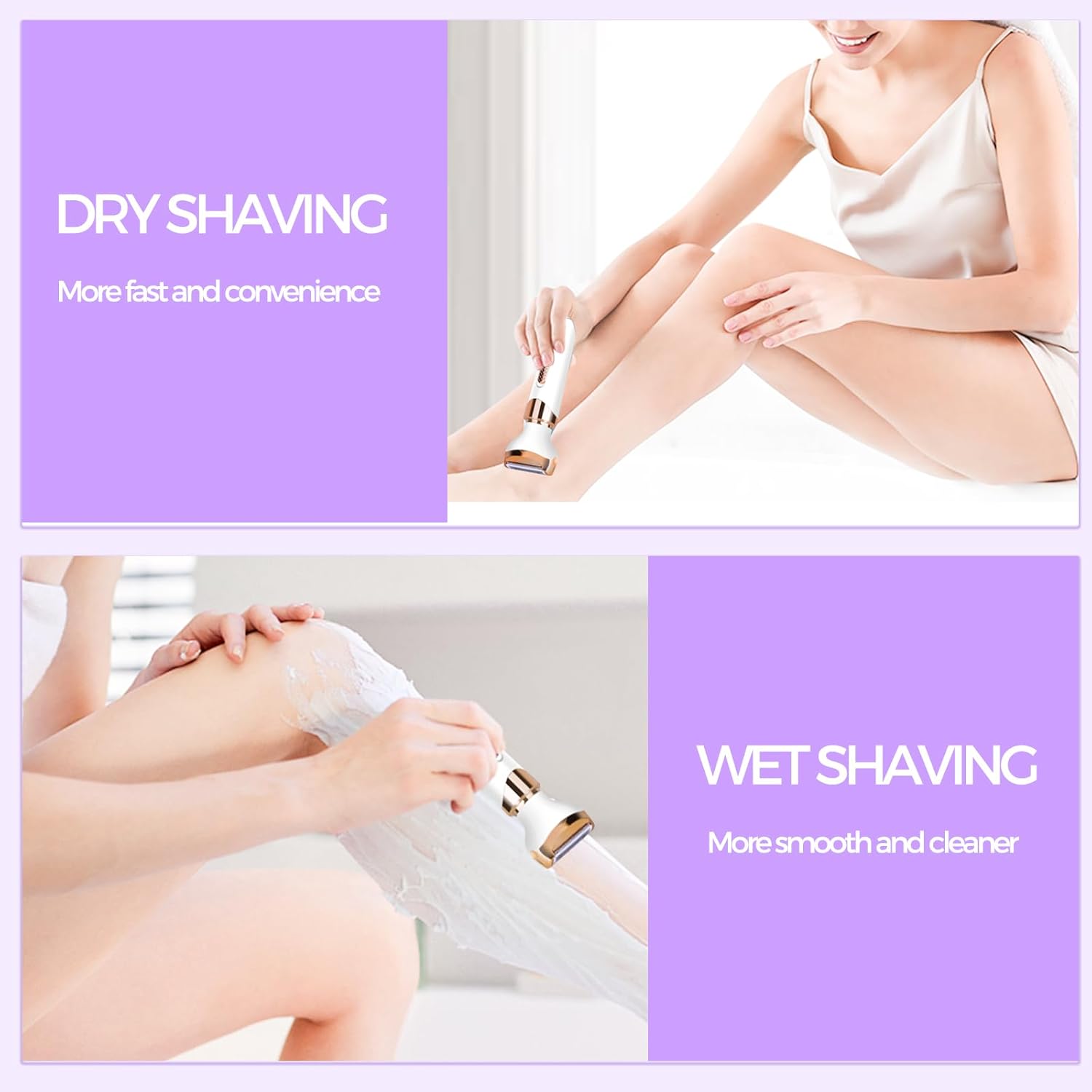 Rechargeable 4-in-1 Electric Razor for Women V761