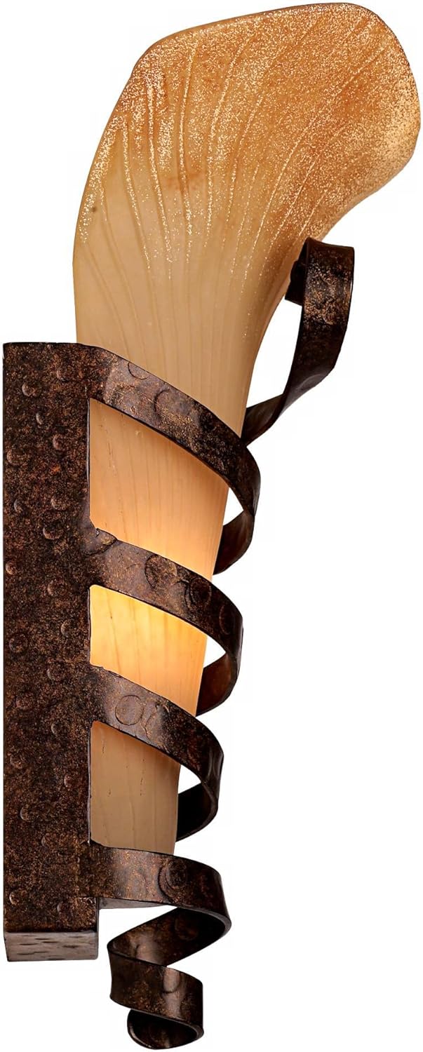Farmhouse Rustic Wall Light Sconces Set of 2 Hardwired P486034