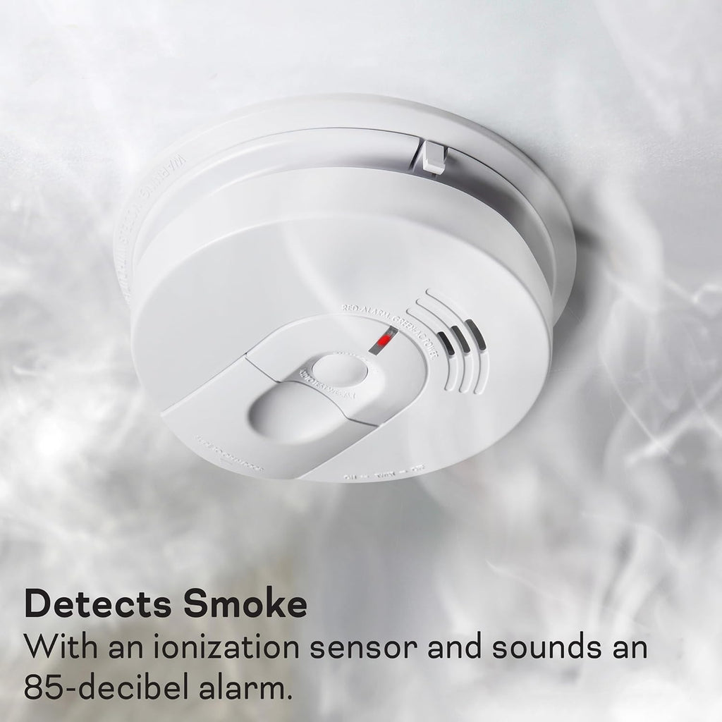 AC Hardwired Smoke Detector Alarm with Battery Backup S286