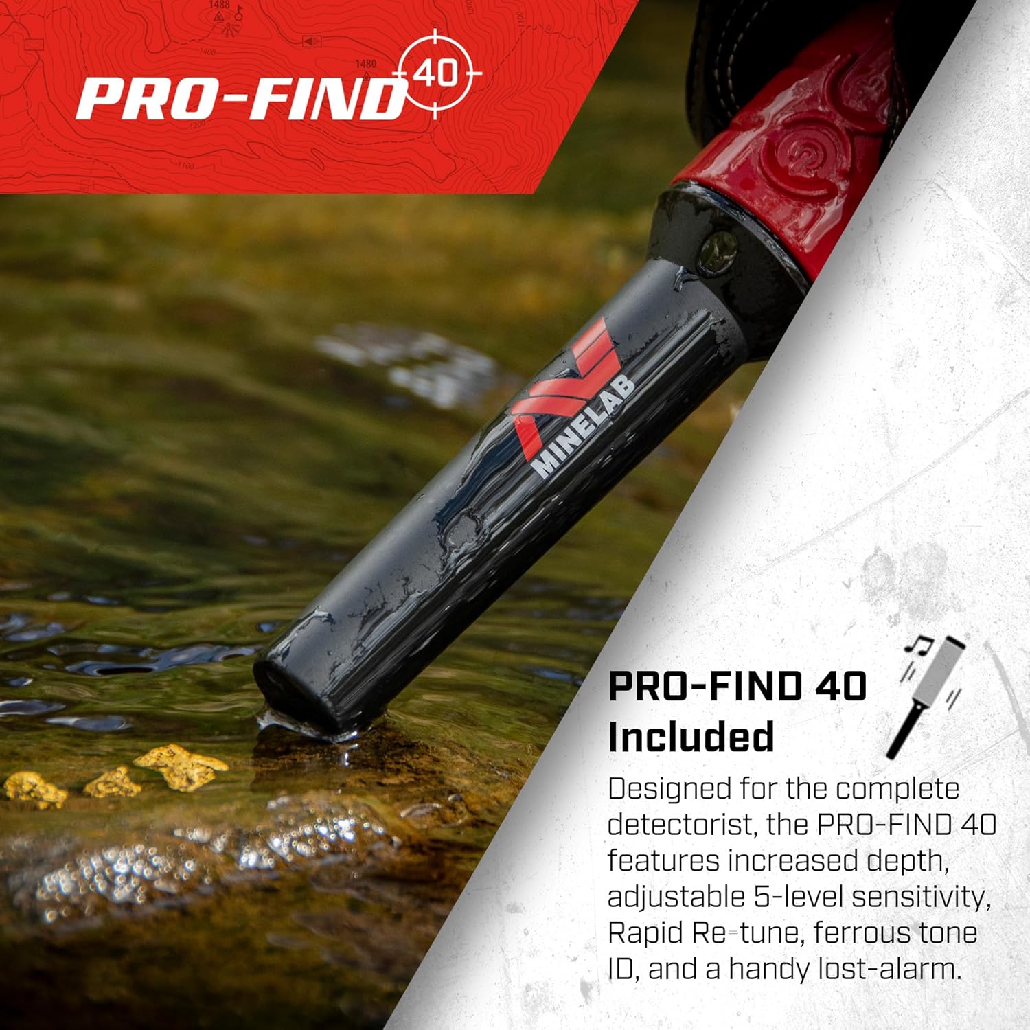 Professional Metal Detector Bundle with Waterproof Double-D Coils and Pinpointer O73927