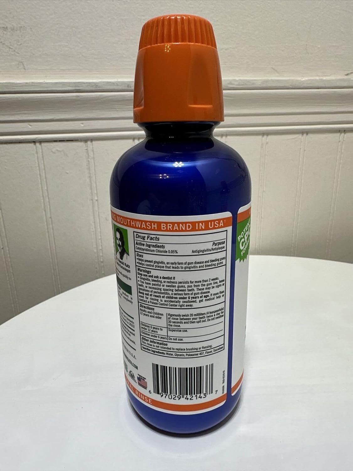 Healthy Gums Oral Rinse Clean Mint, 16 oz, Pack of 6 C4487