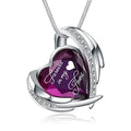 Heart Crystal Cremation Urn Necklace for Ashes, Stainless Steel Cremation Jewelry for Ashes Memorial Pendant Ashes Urn Necklace with Engraving and Filling Kit