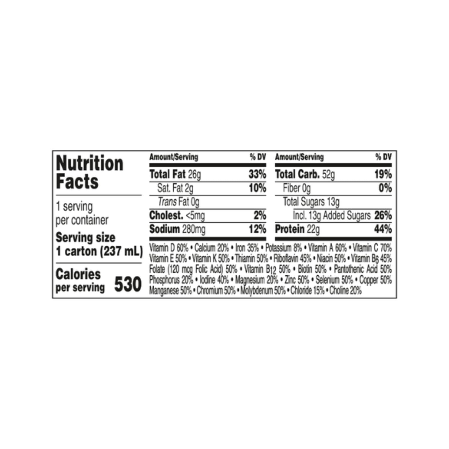 Very High Calorie Nutritional Drink, Very Vanilla, 8 FL OZ (Pack of 27) L58653