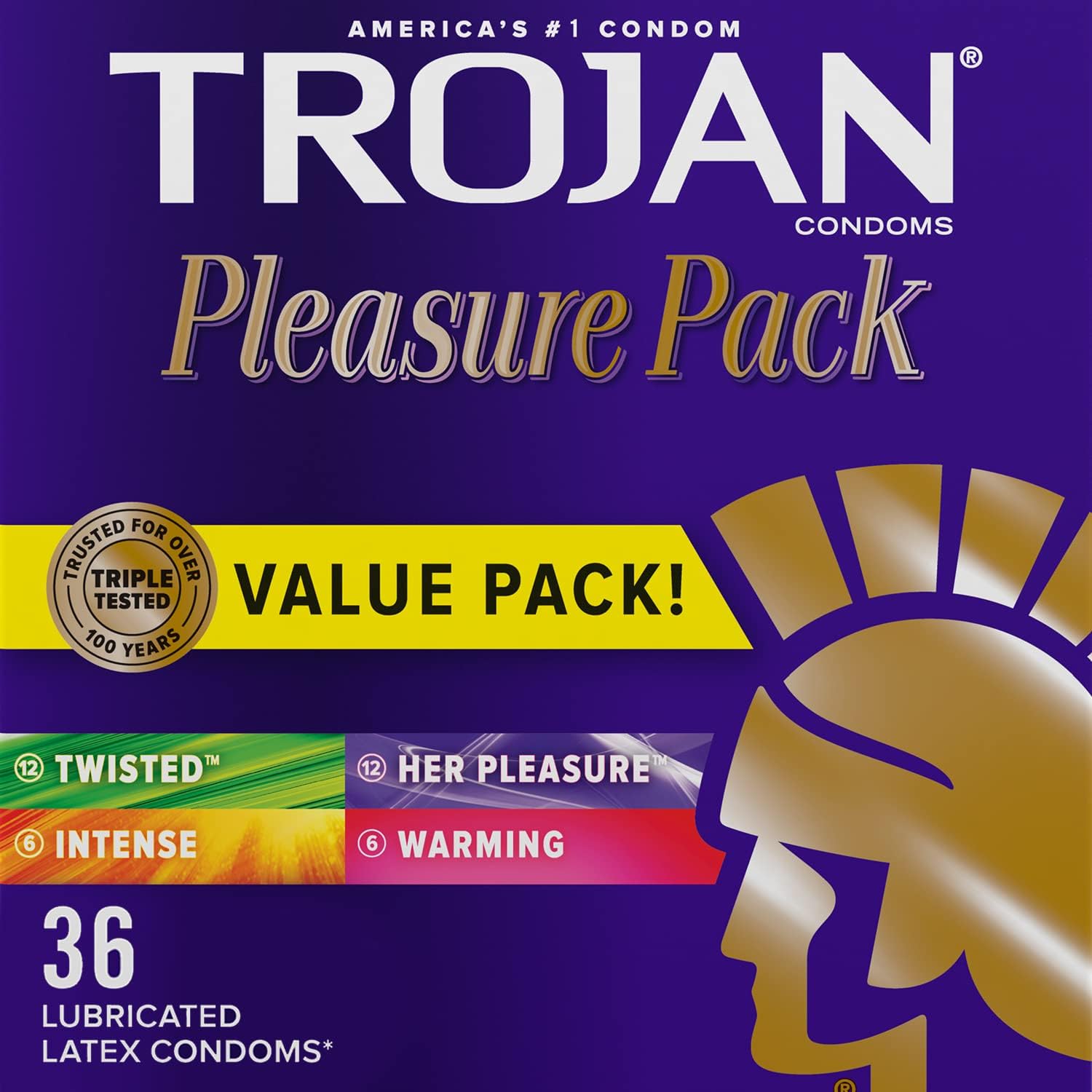 Lubricated Condoms Value Pack, 36 Count K39463