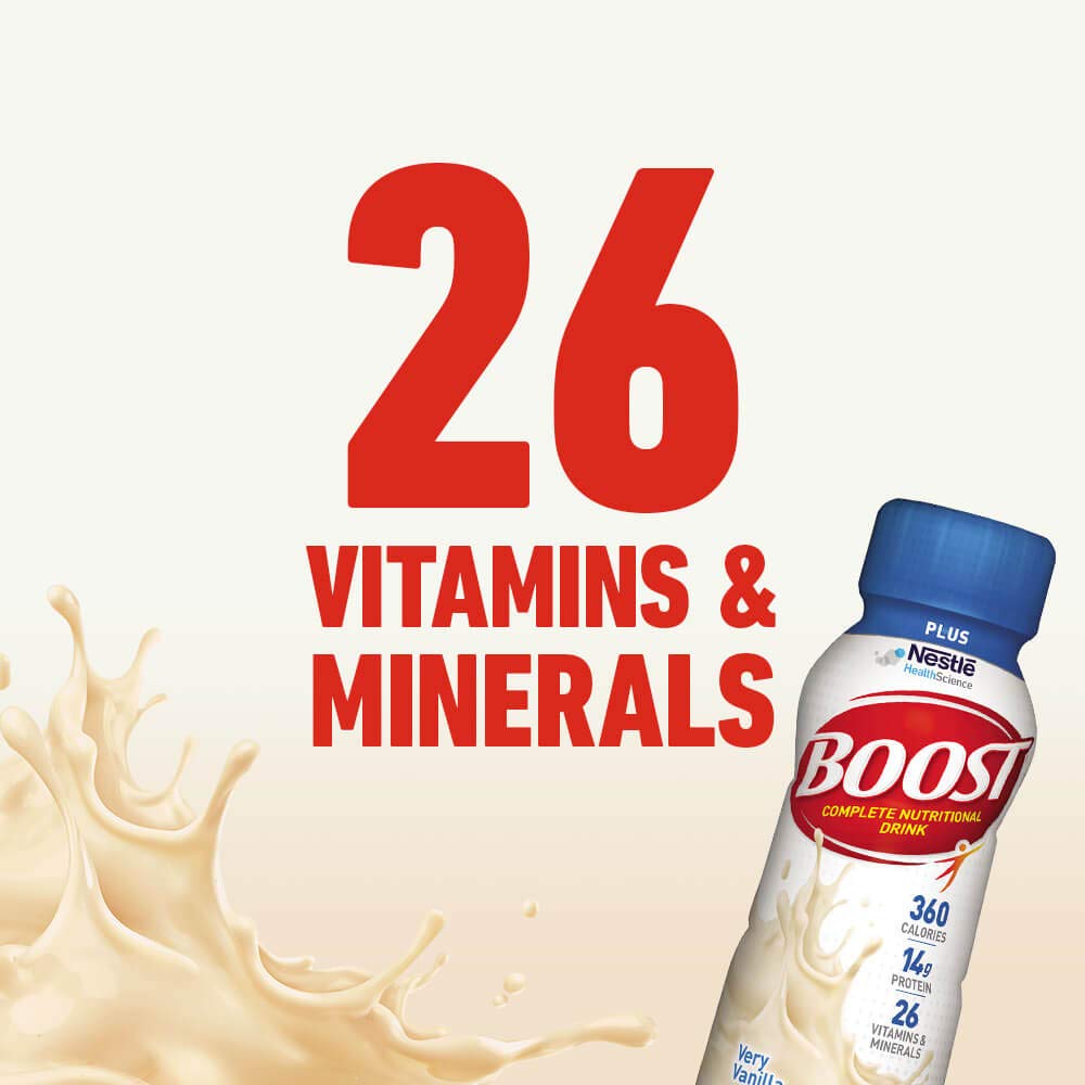 Complete Nutritional Drink, Very Vanilla, 8 fl oz, 12 Pack Q477