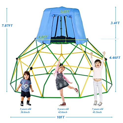 12FT Climbing Dome Outdoor Climber for Kids Easy Assembly Playground Jungle Gym V747872