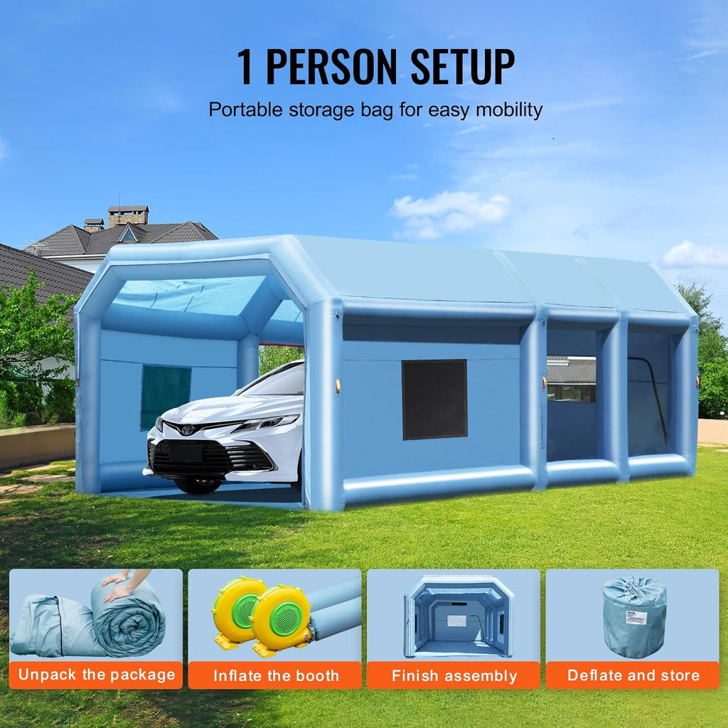 Inflatable Paint Booth for Car and Motorcycle Spray Painting Q158008