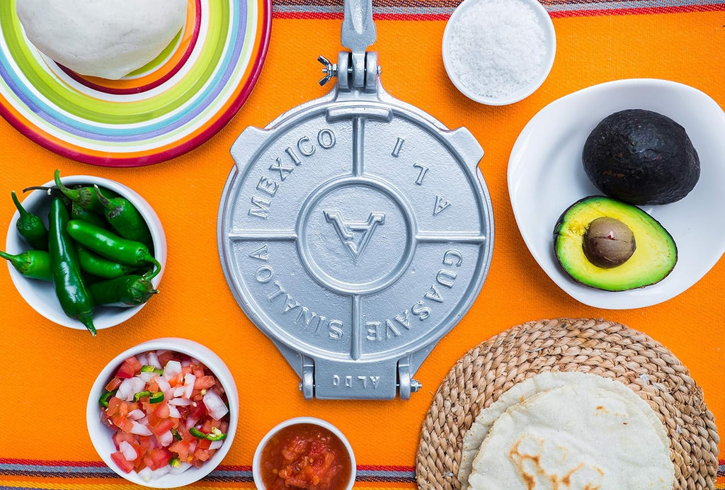 Cast Aluminum Tortilla Press 8 Inch for Homemade Mexican Food Y394