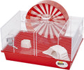 Ferplast "Coney Island Theme Modular Hamster Cage Featuring XXL 11.75-Inch Diameter Exercise Wheel, includes All Accessories, 19.7L x 13.8W x 9.8H Inches,