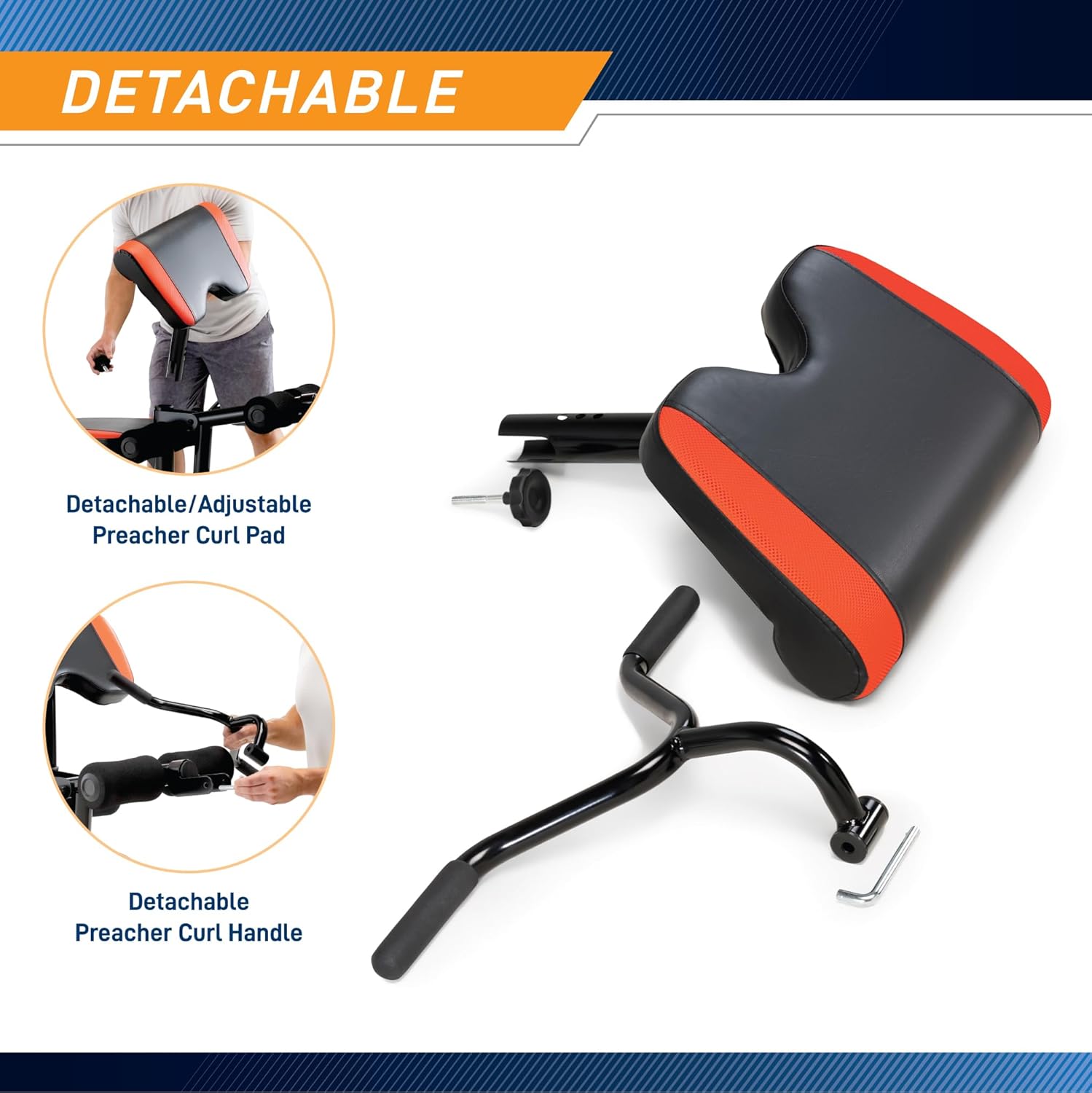 Adjustable Olympic Weight Bench with Leg Developer and Squat Rack B25420